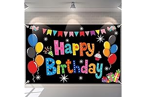 Colorful Happy Birthday Banner Party Decorations
