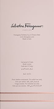 Amazon.co.jp: Salvatore Ferragamo Signorina Body Lotion, 7.8