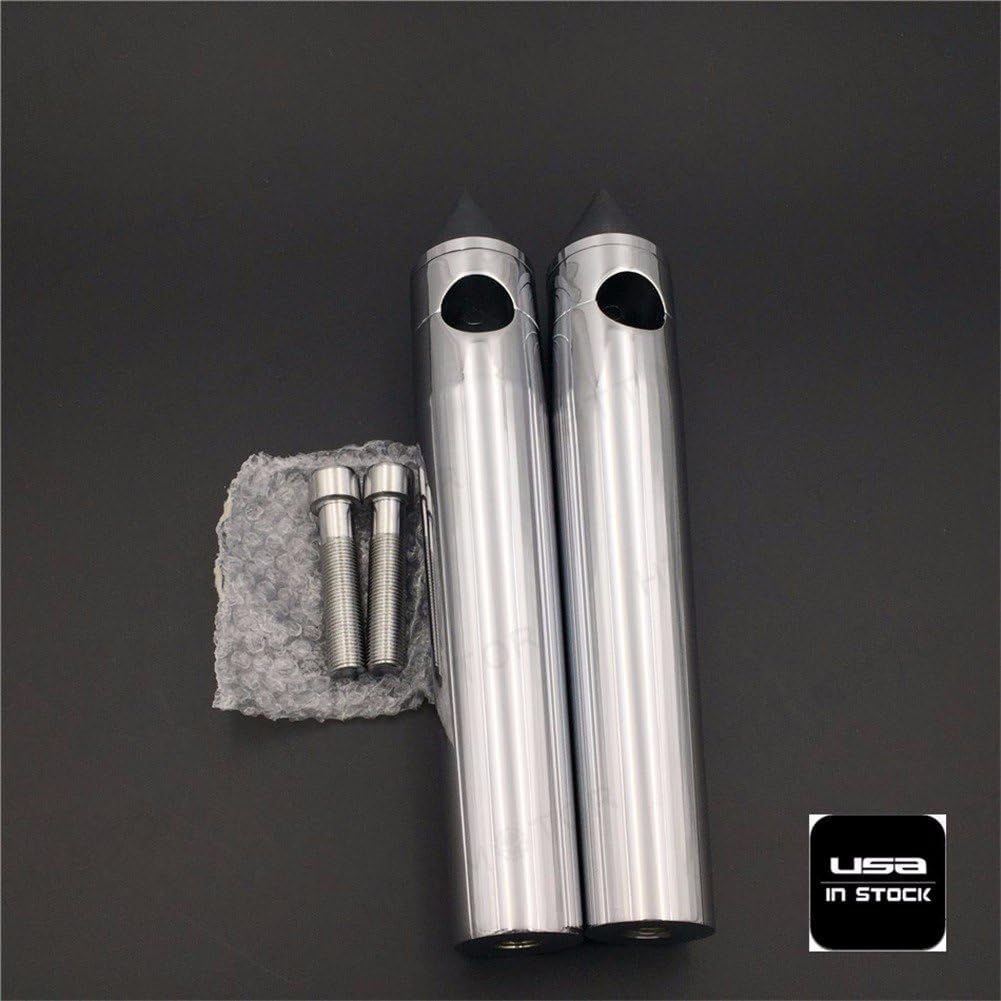 XKMT-Chrome 1" Spike Billet Handelbar Pullback Riser 8" Rise 11" Overall Height Compatible With All H-D Cruisers Choppers Metrics Victory with 2.5cm Bar Diameter