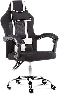 Sillas Oficina Silla Ergonomica Ergonómica Butaca for Video Juegos Alto Volver Racing Gamer Silla reclinable Silla con reposacabezas y Soporte Lumbar mwsoz (Color : Negro)