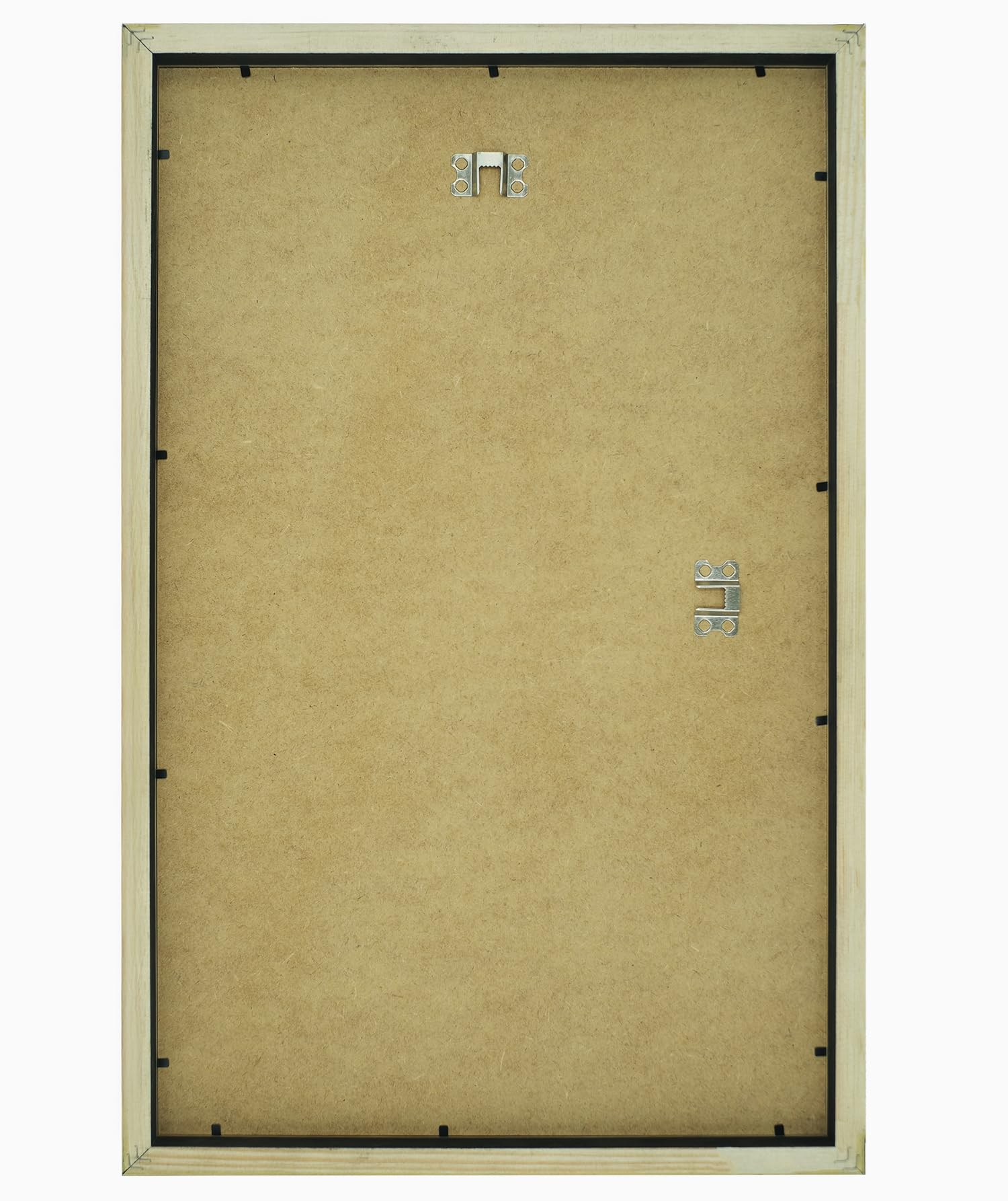 Cadre Photo 60 x 80 cm en Bois MDF pour Images Noir | Cadre avec verre acrylique Plexi, pour posters, affiches et puzzles, décoration murale à suspendre ou à poser