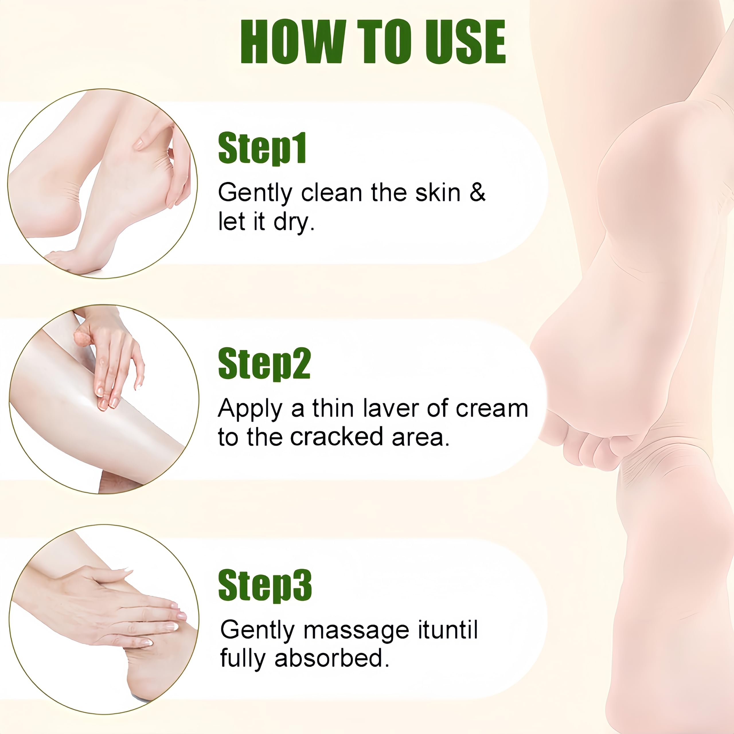 Urea Heel Balm Stick for Feet and Hands,3Pcs Moisturizing Heel Balm for Dry Cracked Feet, Hydrating Stick for Foot & Hands, For Women & Men, Travel Size(Peach, Urea and Honey)