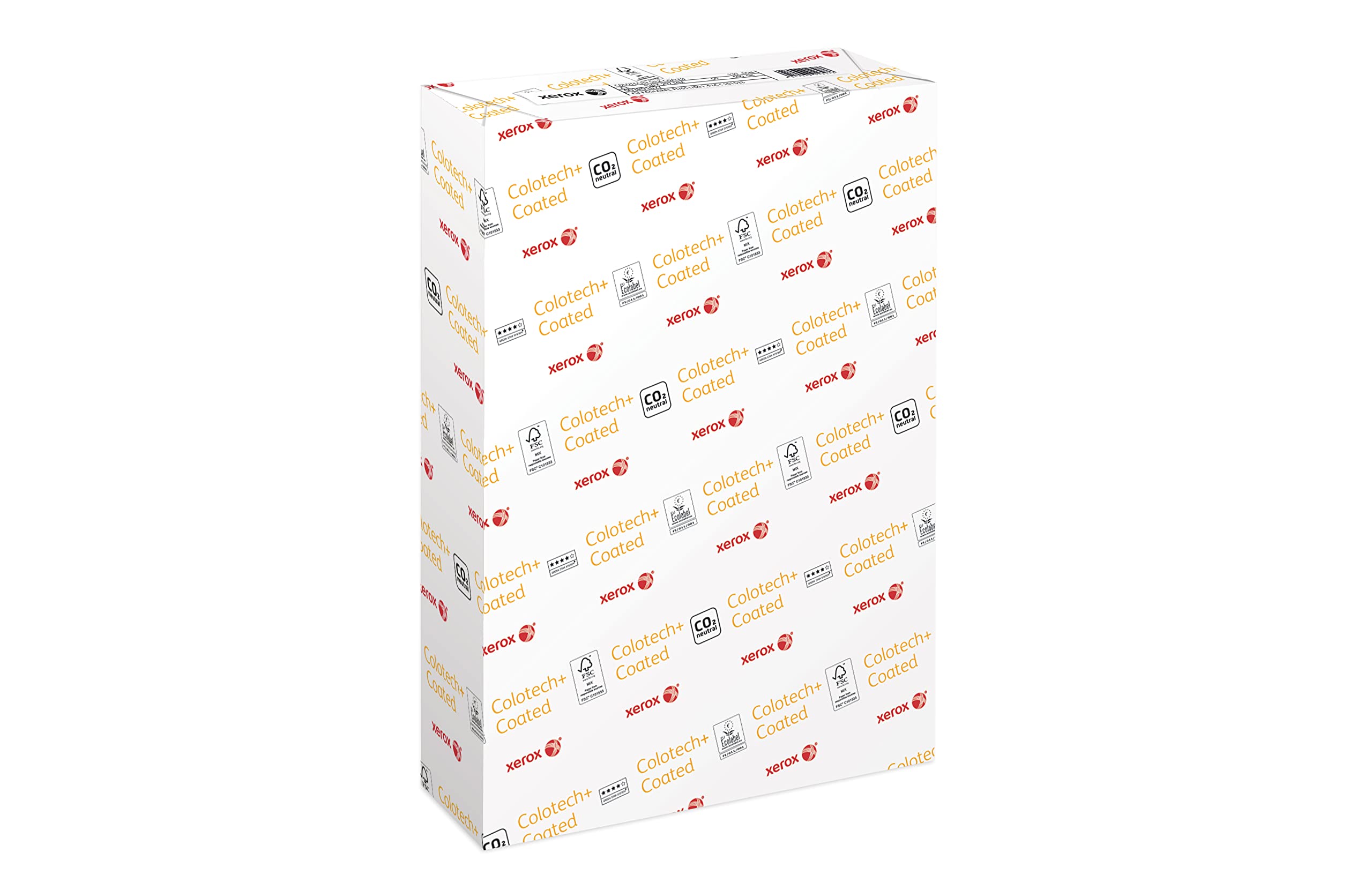 Xerox Colotech+ Silk, Farblaserpapier weiß, 130g/m², A3, beidseitig halbmatt gestrichen - Paket zu 500 Blatt, 003R91627