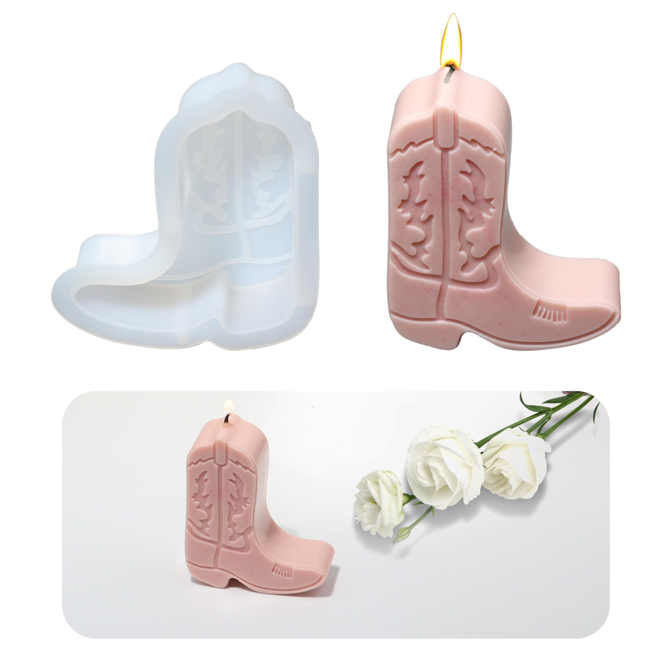 Creative Shoe Silicone Mold - Handmade Christmas Candle Making, Perfect Choice for DIY Enthusiasts