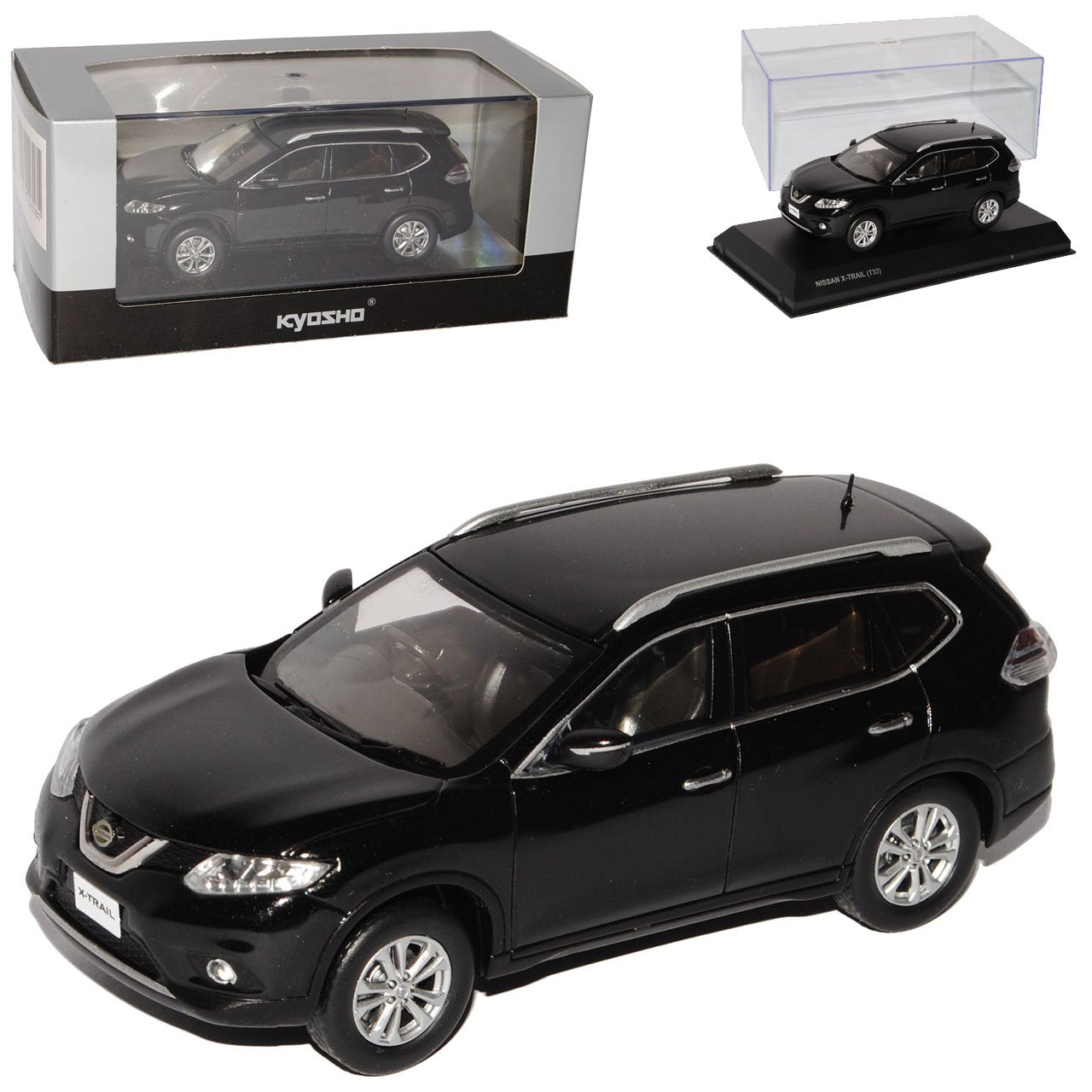 Kyosho Nisan X-Trail T32 SUV Black 3rd Generation from 2014 1/43