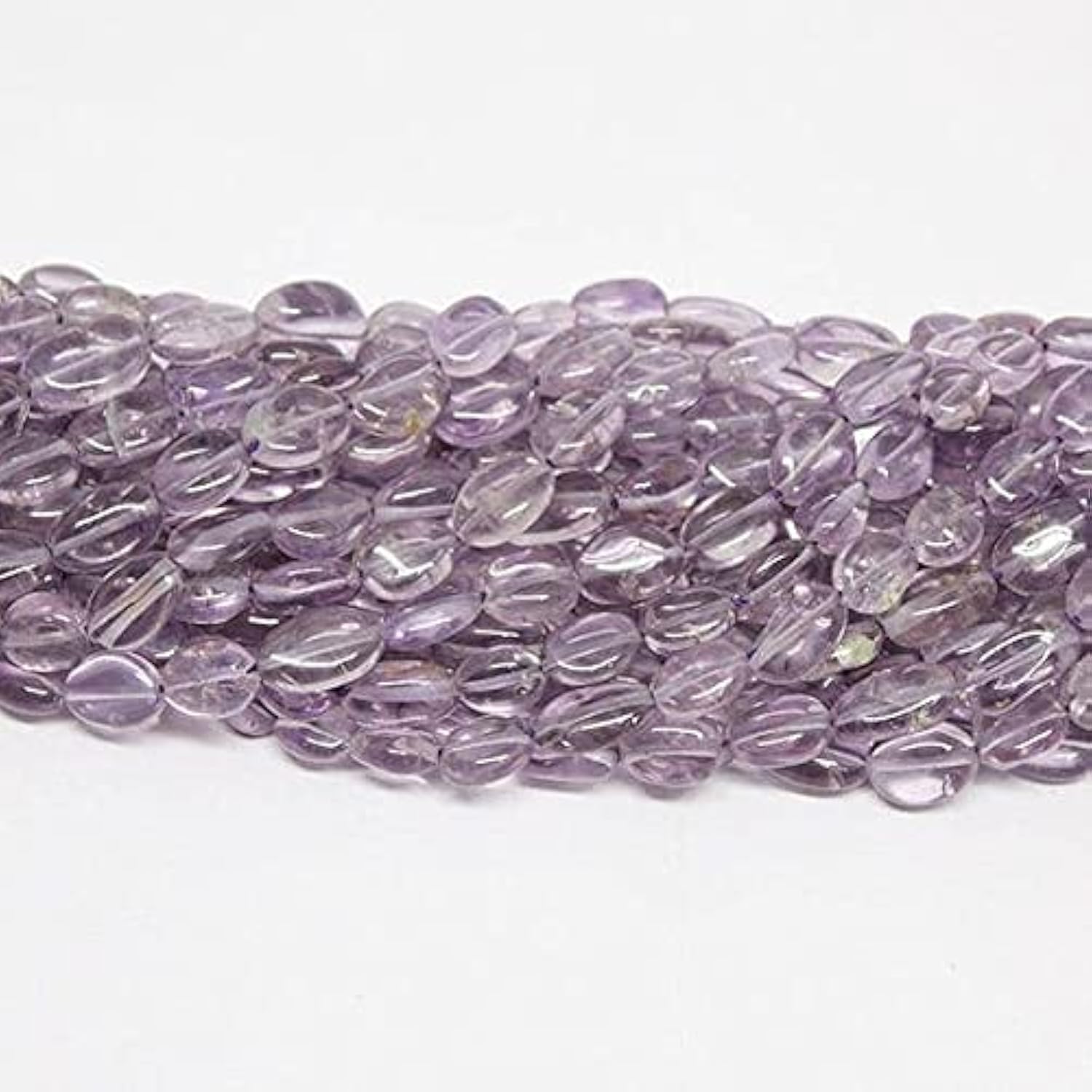 Améthyste rose perles ovales lisses LKBEADS 8mm 9mm pour création bijoux DIY et lithothérapie