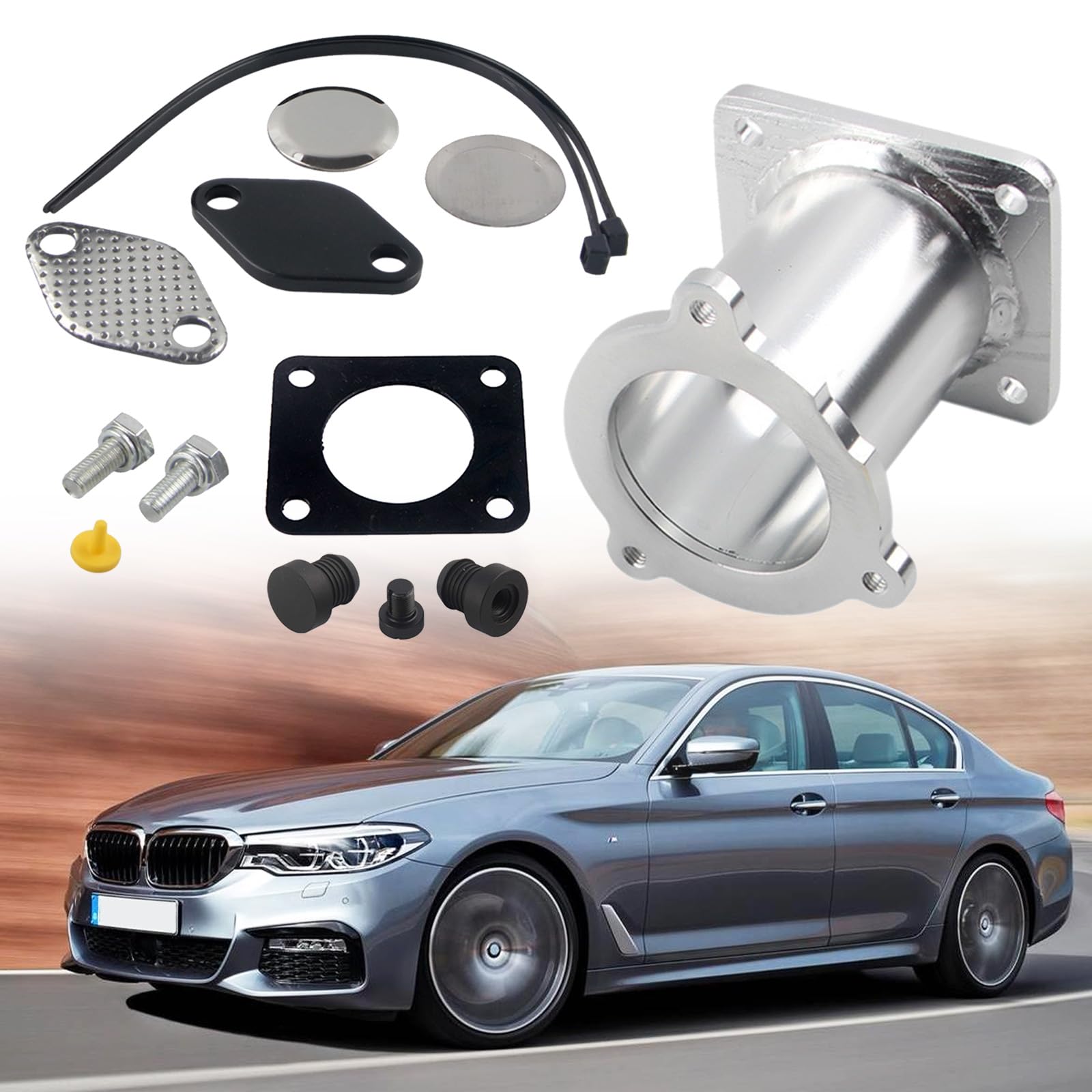 Kit Di Rimozione Valvola EGR E Eliminazione Radiatore Per BMW M47n2 E M57n2 - Regolazione Tubo Sostitutivo Per E87 E90 E92 E93 E60 OEM 11717804381, 11717792077