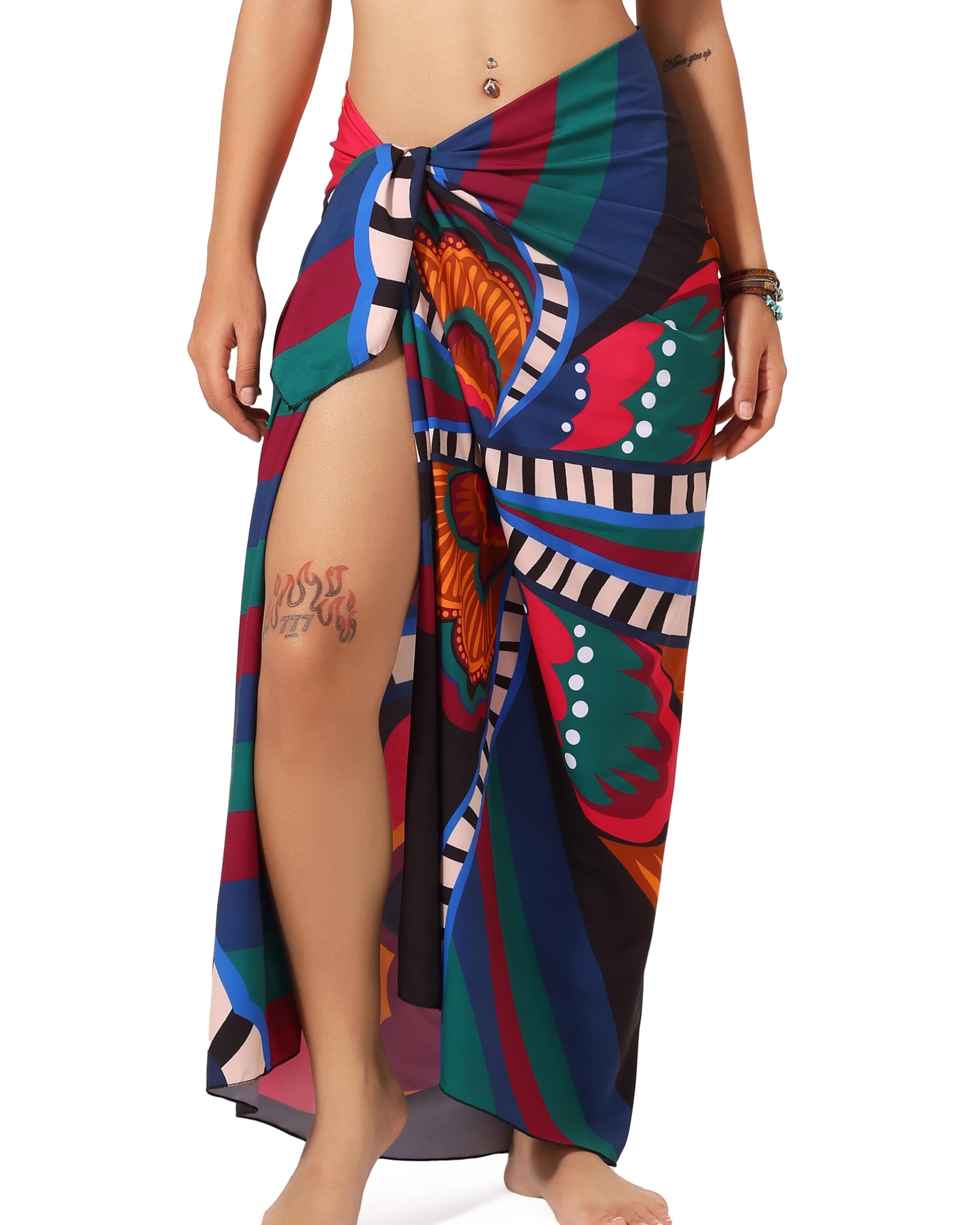 Womens Beach Sarong Chiffon Swimsuit Coverups Sheer Bikini Wraps for Swimwear Bathing Suit Cover Up