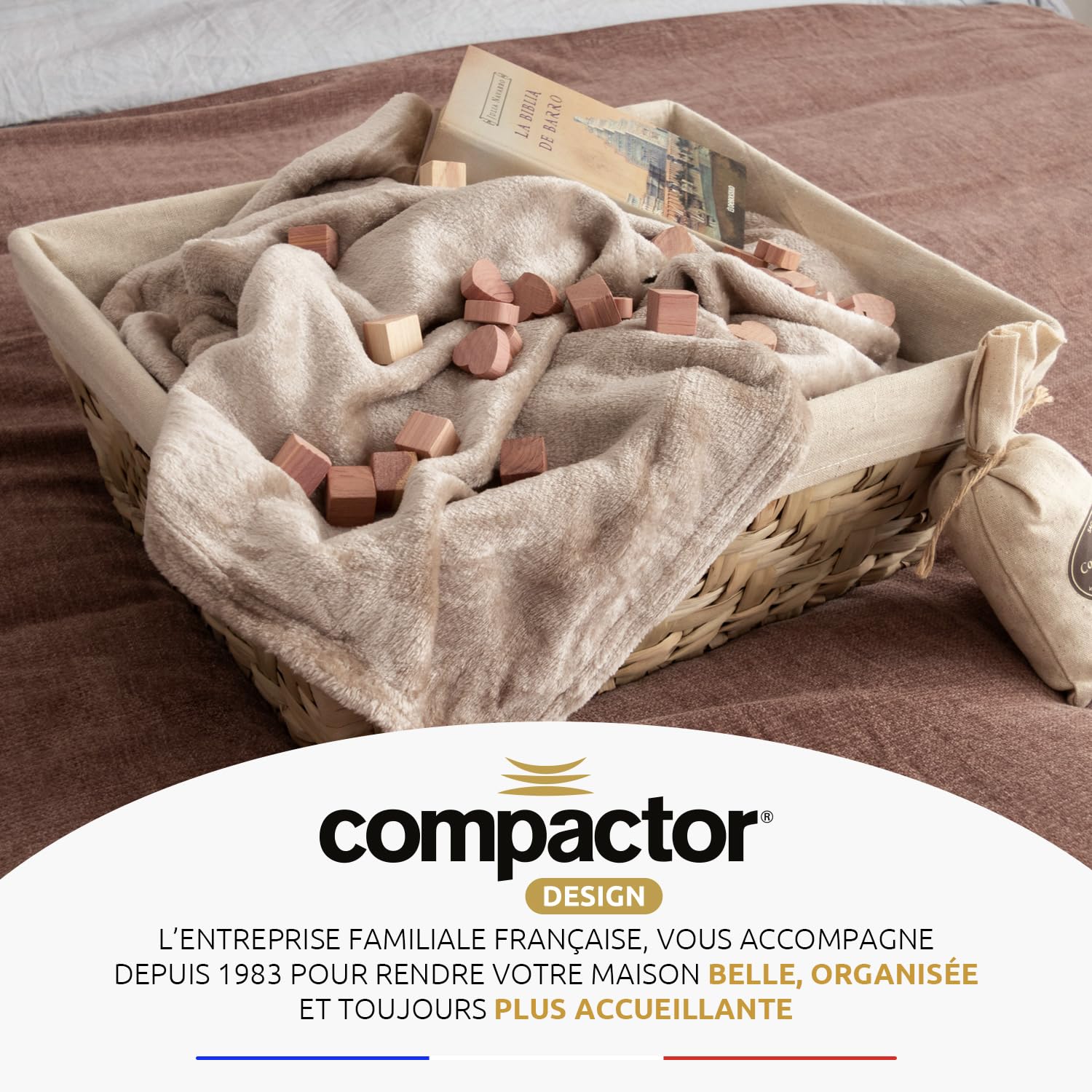 Compactor Set di 4 Plance Repellenti per Tarme in Legno di Cedro, Collezione NATURE, Misura M