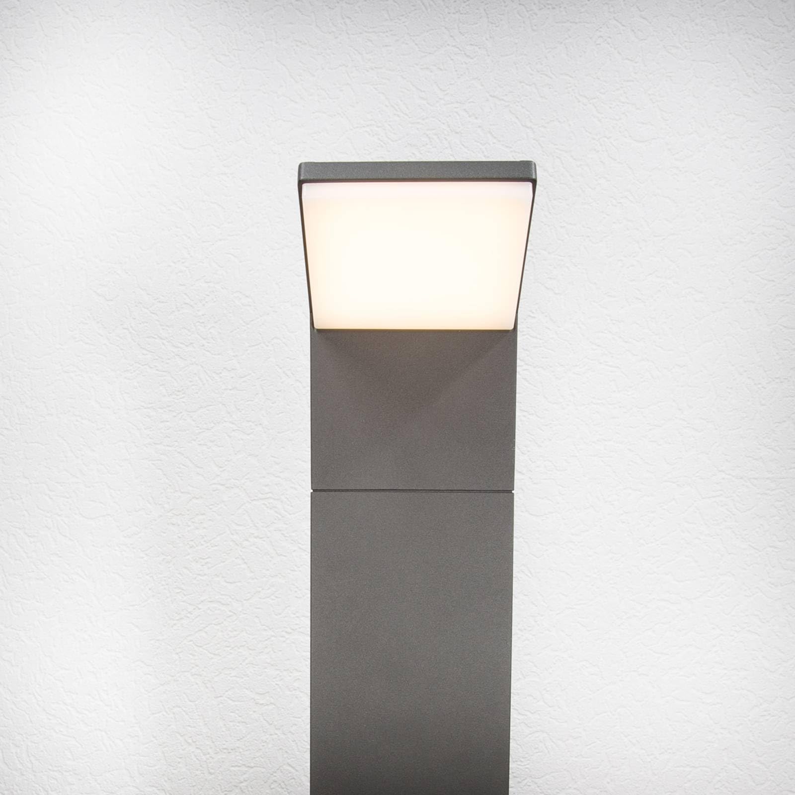 Lucande LED Wegeleuchte/Pollerleuchte, Höhe: 60 cm Außenleuchte spritzwassergeschützt IP54 8,5W Leuchtmittel warmweiß 3.000K