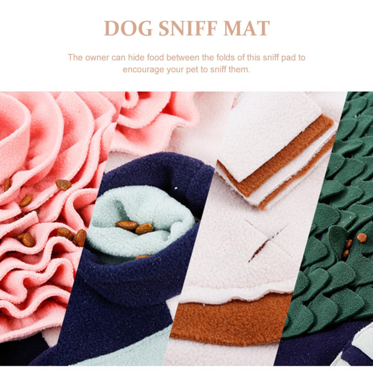 Hundeschnüffelmatte mit Futterversteck aus Polar Fleece für Hunde