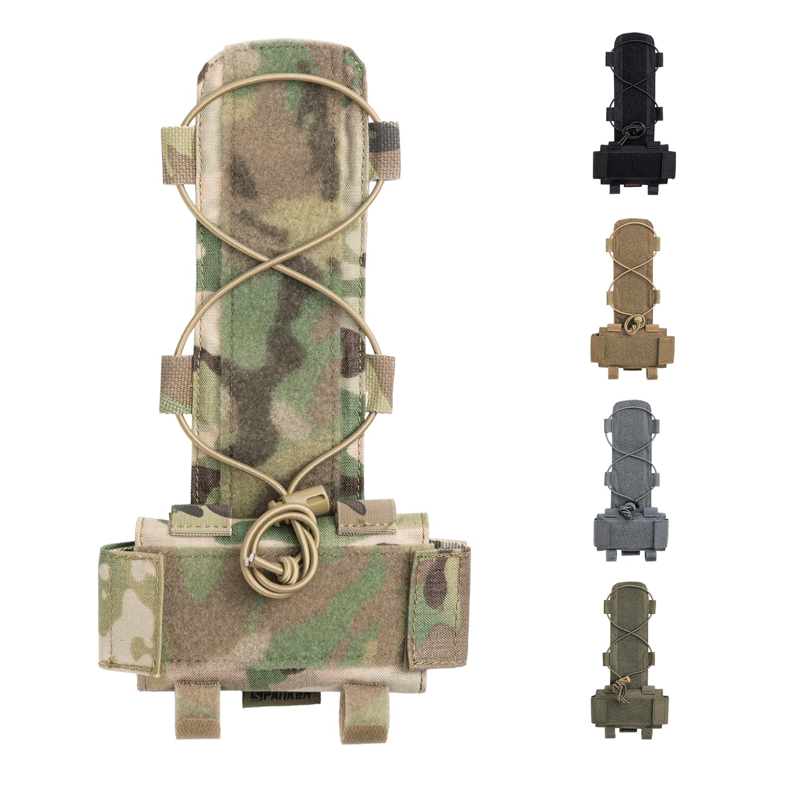 EXCELLENT ELITE SPANKER Tactical Helmet Battery Pouch Counterweight Pouch MK1 Helmet Battery Pack Balance Weight Bag with Hook&Loop for Airsoft Hunting