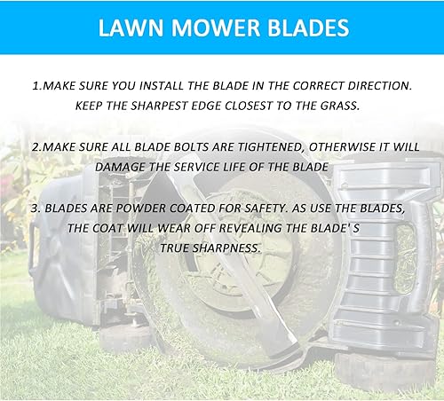 Miniatura 7 de PetMigo Juego de cuchillas para cortacésped de mantillo 14-4889 14-7799 79-1720 79-3060 para Toro Time Cutter Z 38 pulgadas, paquete de 2