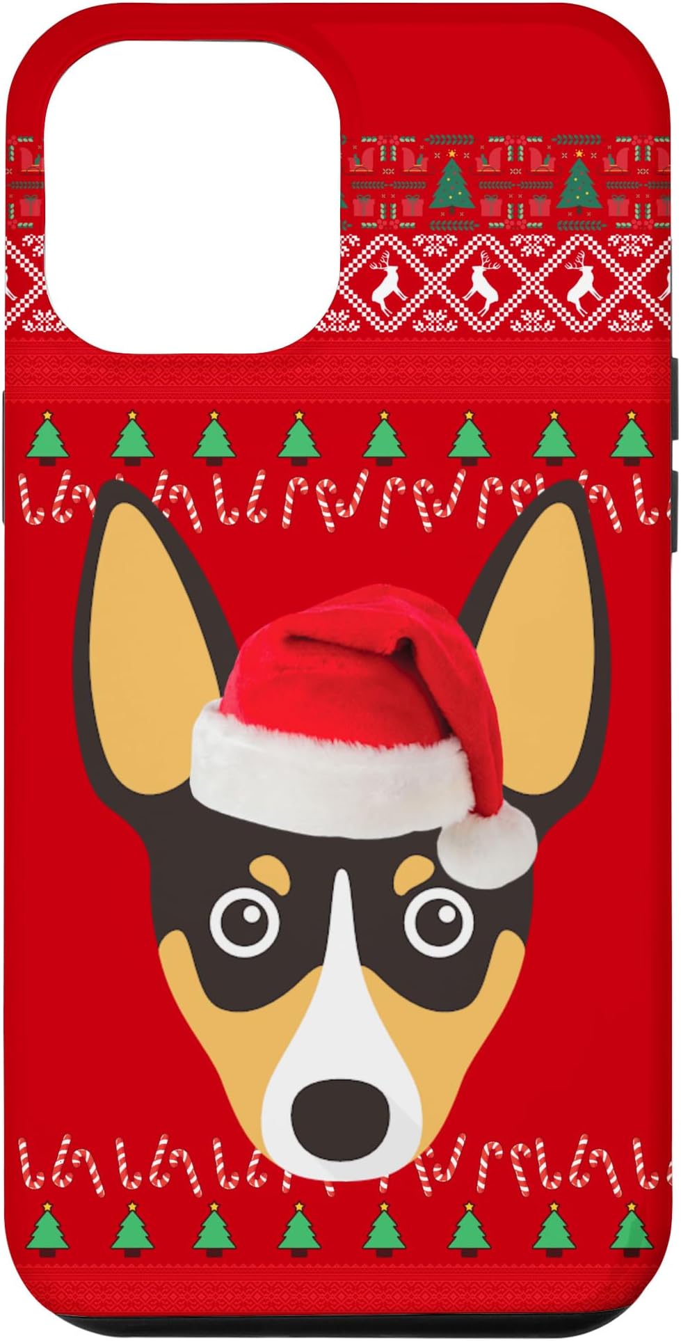 iPhone 14 Plus Toy Fox Terrier Christmas Case