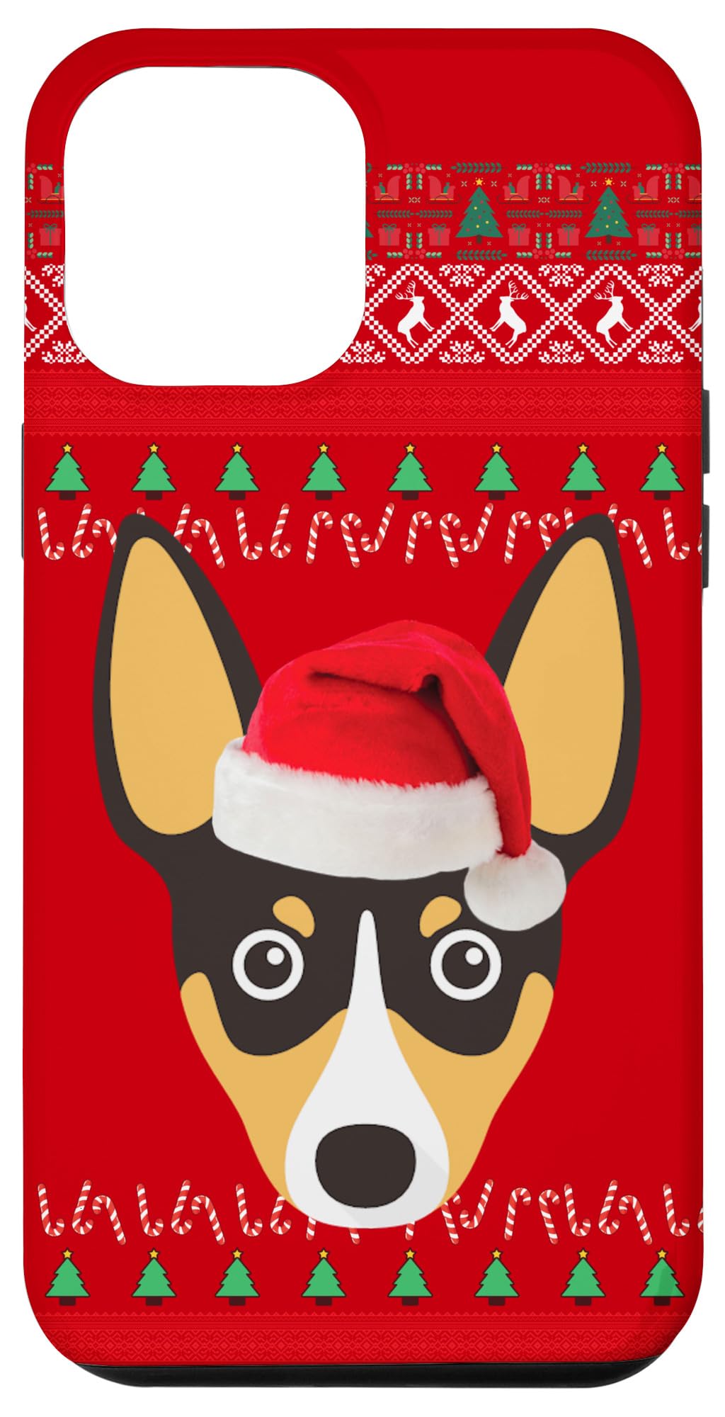 iPhone 14 Plus Toy Fox Terrier Christmas Case