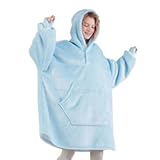 Wearable Blanket Hoodie for Adults Women & Men - Cozy Warm, One Size Fits All
