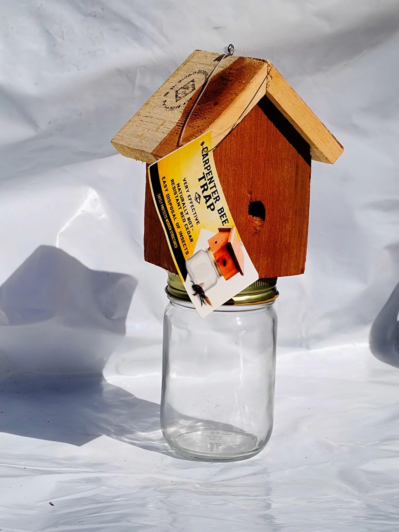Amish-Made Rustic Carpenter bee Trap