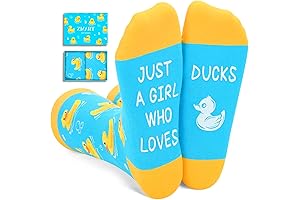 Cute Rubber Duck Gift Socks for Women Made for Dinosaur Lover by Zmart