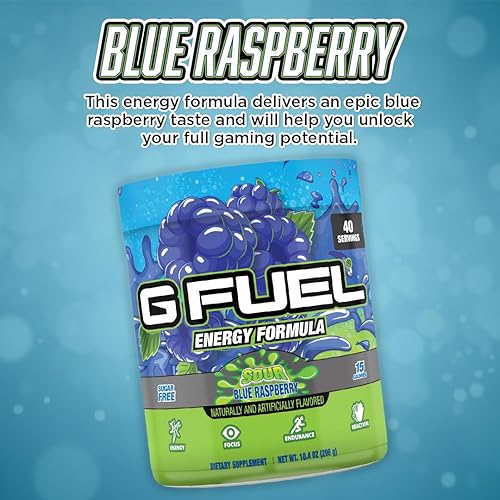 Miniatura 4 de G Fuel - Tarro de Chug Rug azul ácido 40 porciones fórmula élite de resistencia y energía inspirada en Faze Rug 1044 oz
