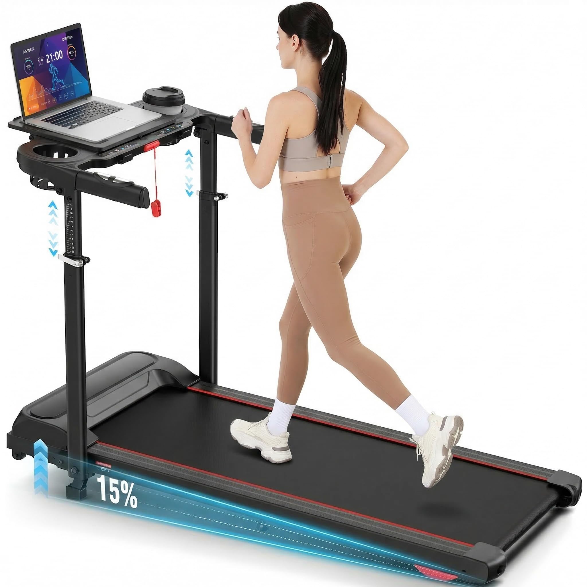 ANCHEER 15% Incline Walking Pad