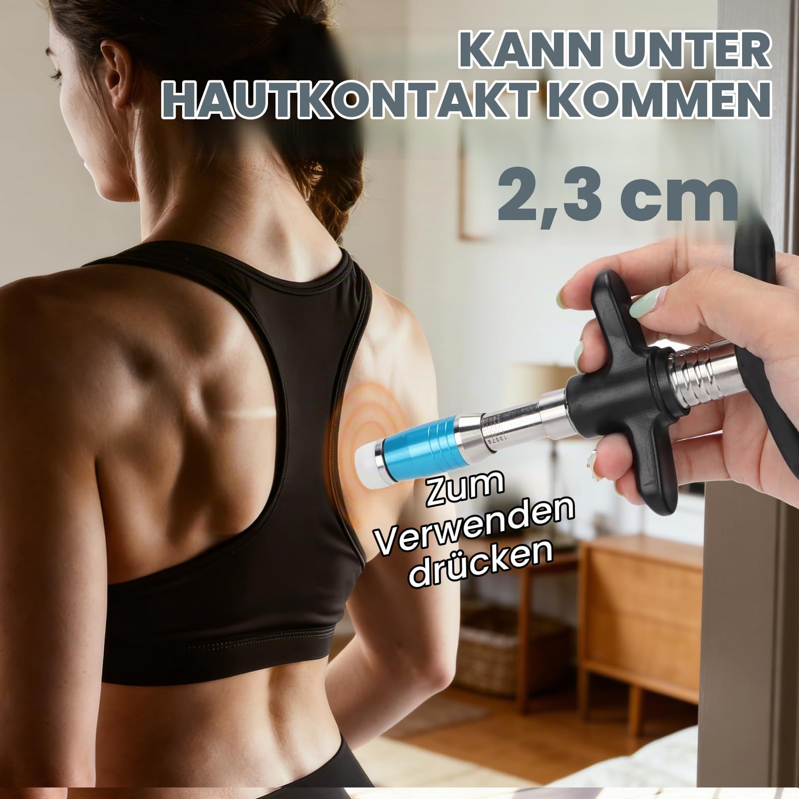 Chiropraktik Geräte, 10-Stufig 30-300N Einstellbar Manueller Chiropraktiker Massagegerät aus Edelstahl, Massagegerät Zur Wirbelsäulenanpassung Muskelentspannung