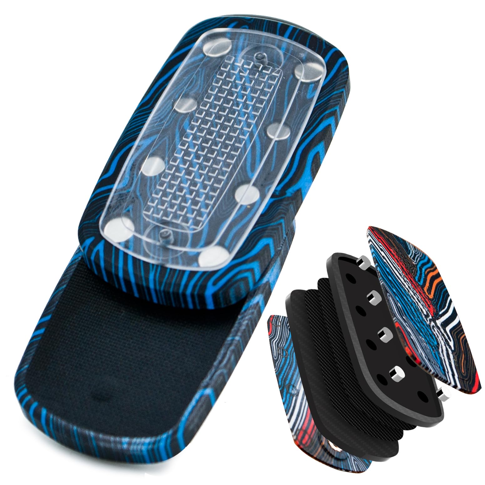 DjuiinoStar Silent Fidget Slider (Glass Fiber + PC Resin), CNC Machined Free-Floating Push Slider, Addictive Magnetic Toy, Help to Relieve Stress, Best Gift for Fidget Fans DFS-54