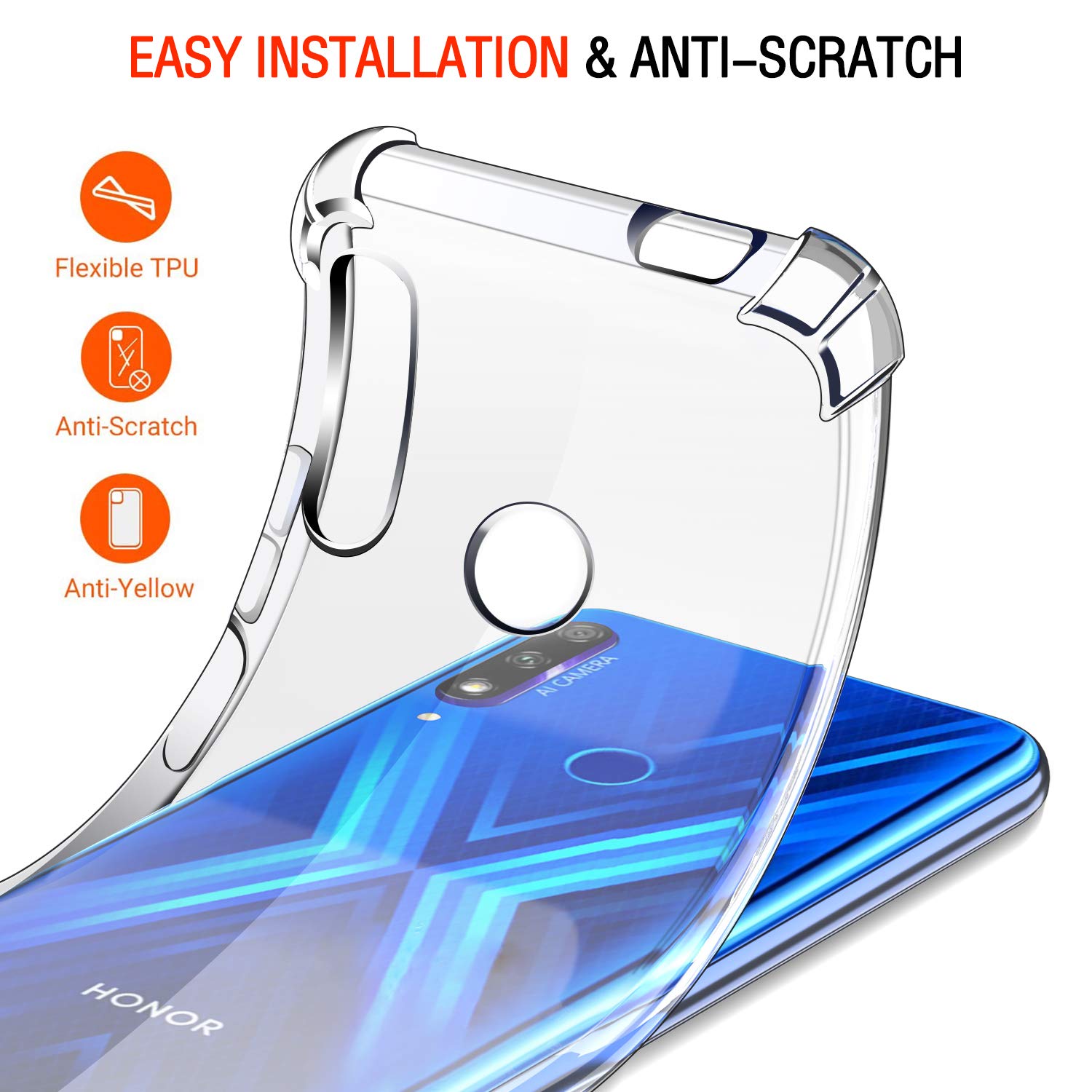 COQUE TELEPHONE Ivoler Coque Pour Huawei P Smart Z-Honor 9X, Ultra