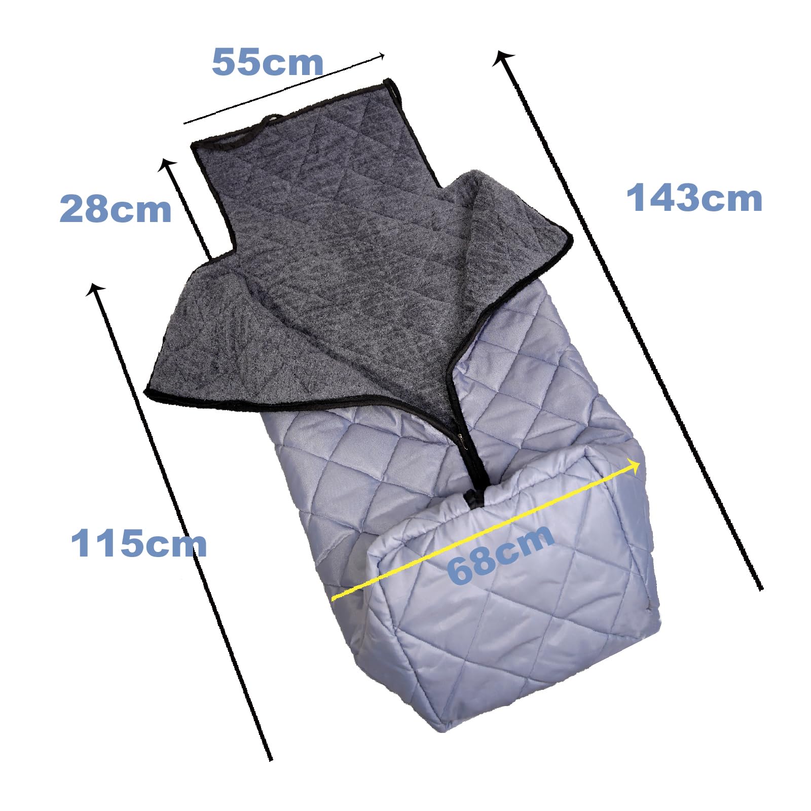 Saco de pies para silla de ruedas, 143 cm, tamaño grande, para silla de ruedas, manta para usuarios de sillas de ruedas, para adultos, saco de invierno para silla de ruedas, saco de invierno