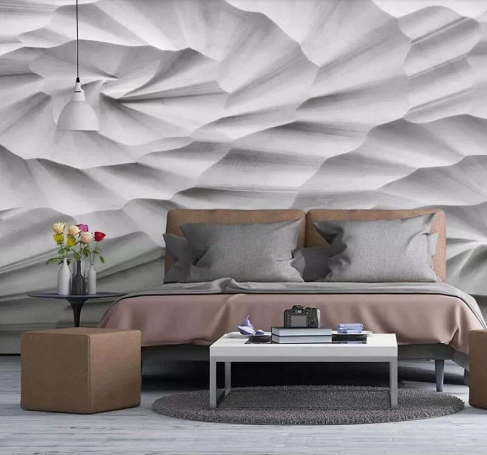 XLMING Abstract Three Dimensional Geometric Creative Unique 3D Wallpaper Luxury Home Dining Decor Paste Sofa Living Room The Wall for Bedroom Mural-350cm×256cm