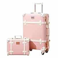 【美品⭐︎タイヤ未使用】子どもが乗れるキャリーケース　ピンク Amazon.co.jp: [urecity] 可愛い スーツケース クラシック