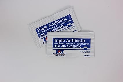 Triple Antibiotic Ointment .9gr Packets – First Aid Cream for Infection Prevention – Neomycin, Bacitracin, Polymyxin B – 144 Count
