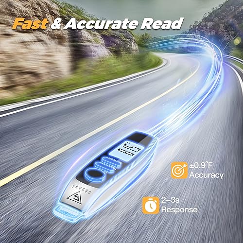 Miniatura 3 de DOQAUS Termómetro digital de carne, termómetro de lectura instantánea para cocinar dulces de cocina con sonda súper larga para pavo parrilla de