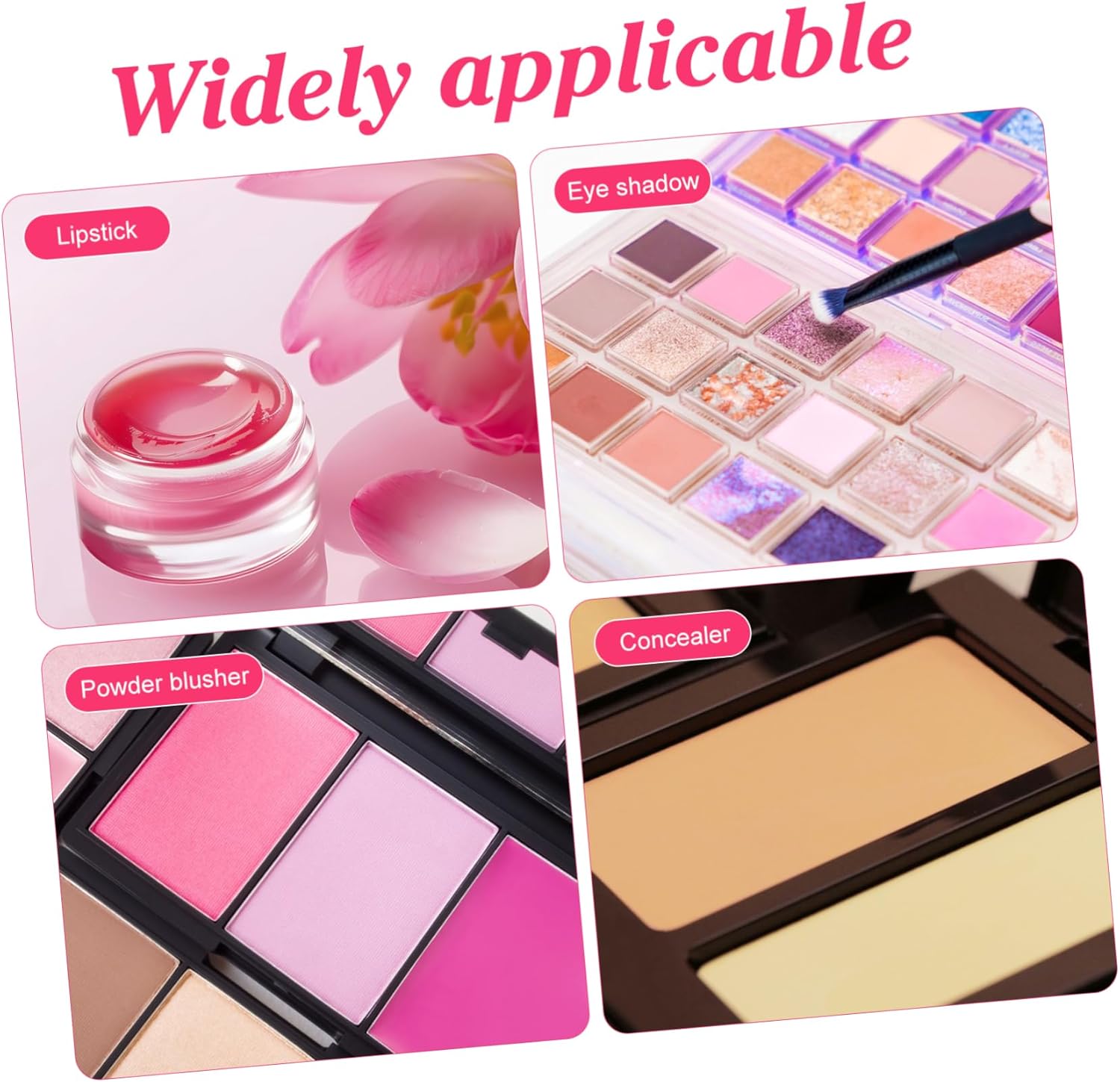 KESYOO 12sets Empty Eyeshadow Cases for Makeup Organization Portable Cosmetic Containers for Eyeshadow Blush and Pressed Powder for Travel and Display