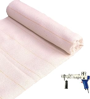 39’’x59’’ Primary Tufting Cloth with Marked Lines, Premium Tufting Fabric for Rug Tufting, Monks Cloth for Tufting Gun &Punch Needle.