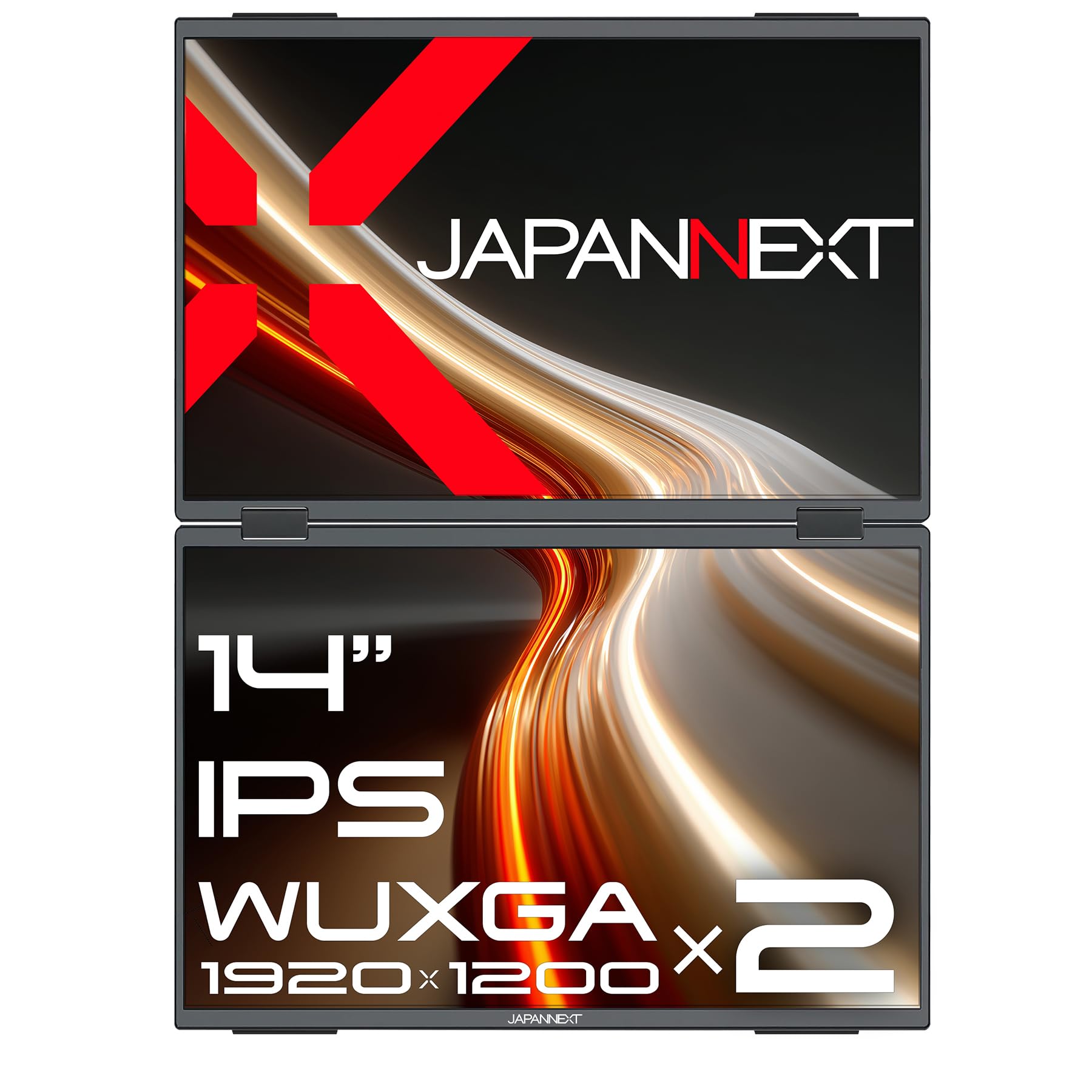 JAPANNEXT 14\" モバイルディスプレイ 1920x1200 JAPANNEXT、14型IPSパネル搭載の4Kモバイル液晶ディスプレイ2