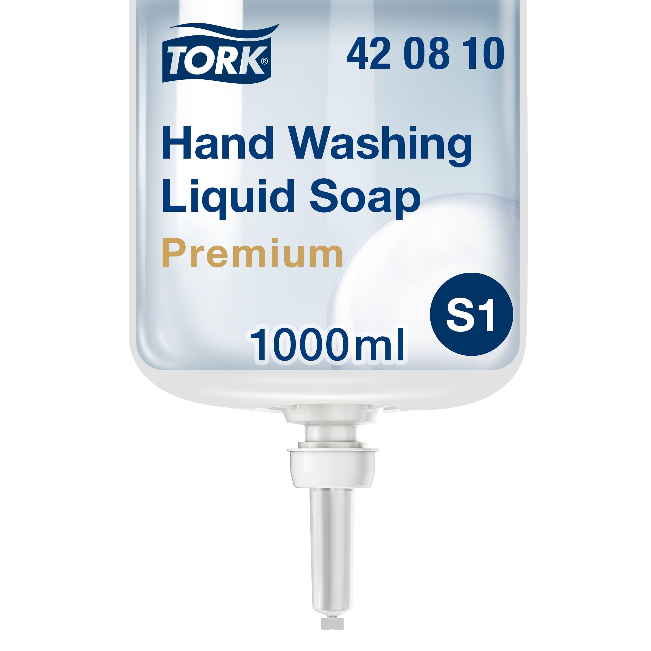 SCA Tork Bezzapachowe Mydło w Płynie do Mycia Rąk S1/S11, Rozpuszczające Tłuszcz, 6 x 1000 ml, 420810