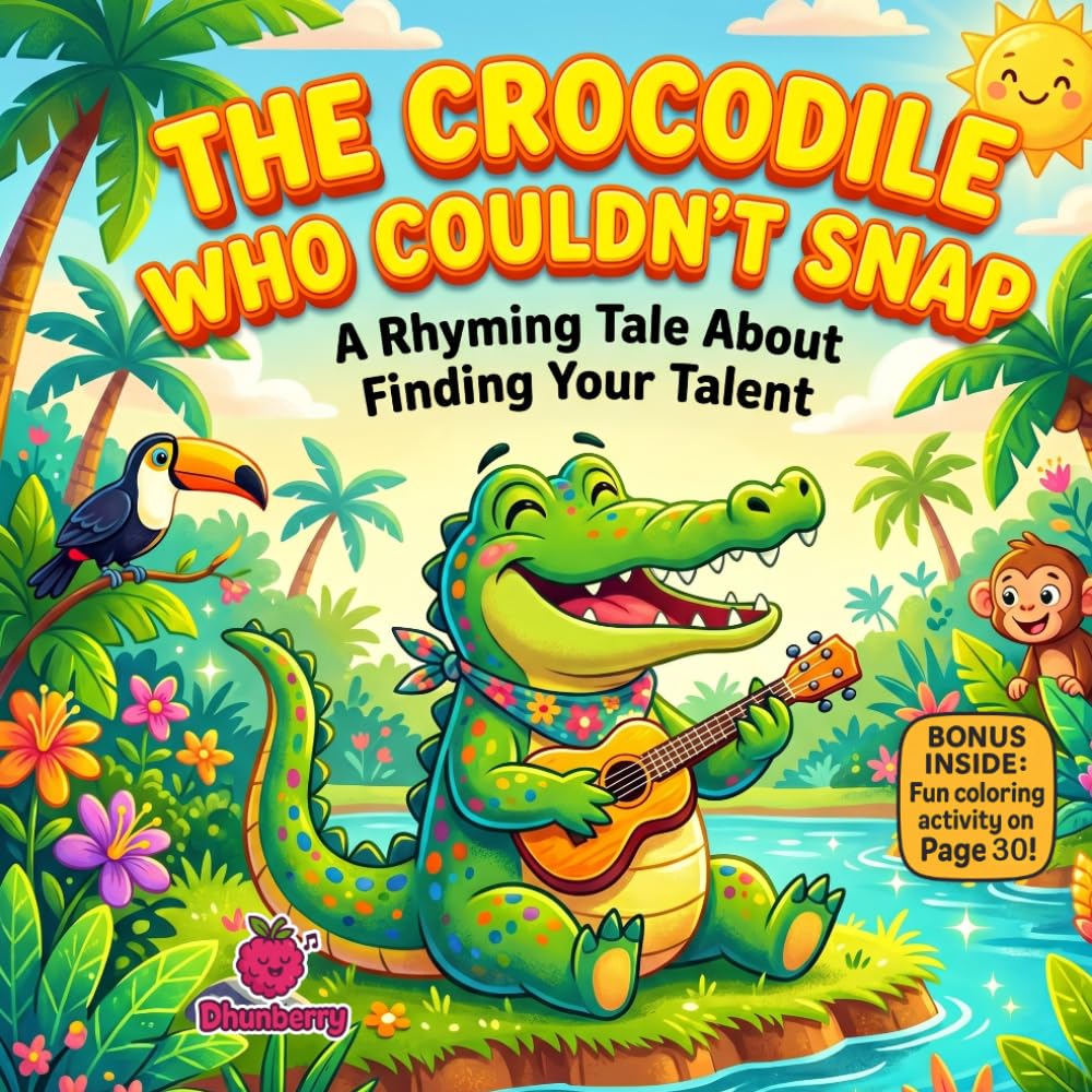 The Crocodile Who Couldn’t Snap: A Funny Rhyming Picture Book About Finding Your Talent, Self-Belief, and Being Uniquely You