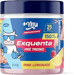 +Mu Pré Treino Exquenta Sabor Pink Lemonade - 500g
