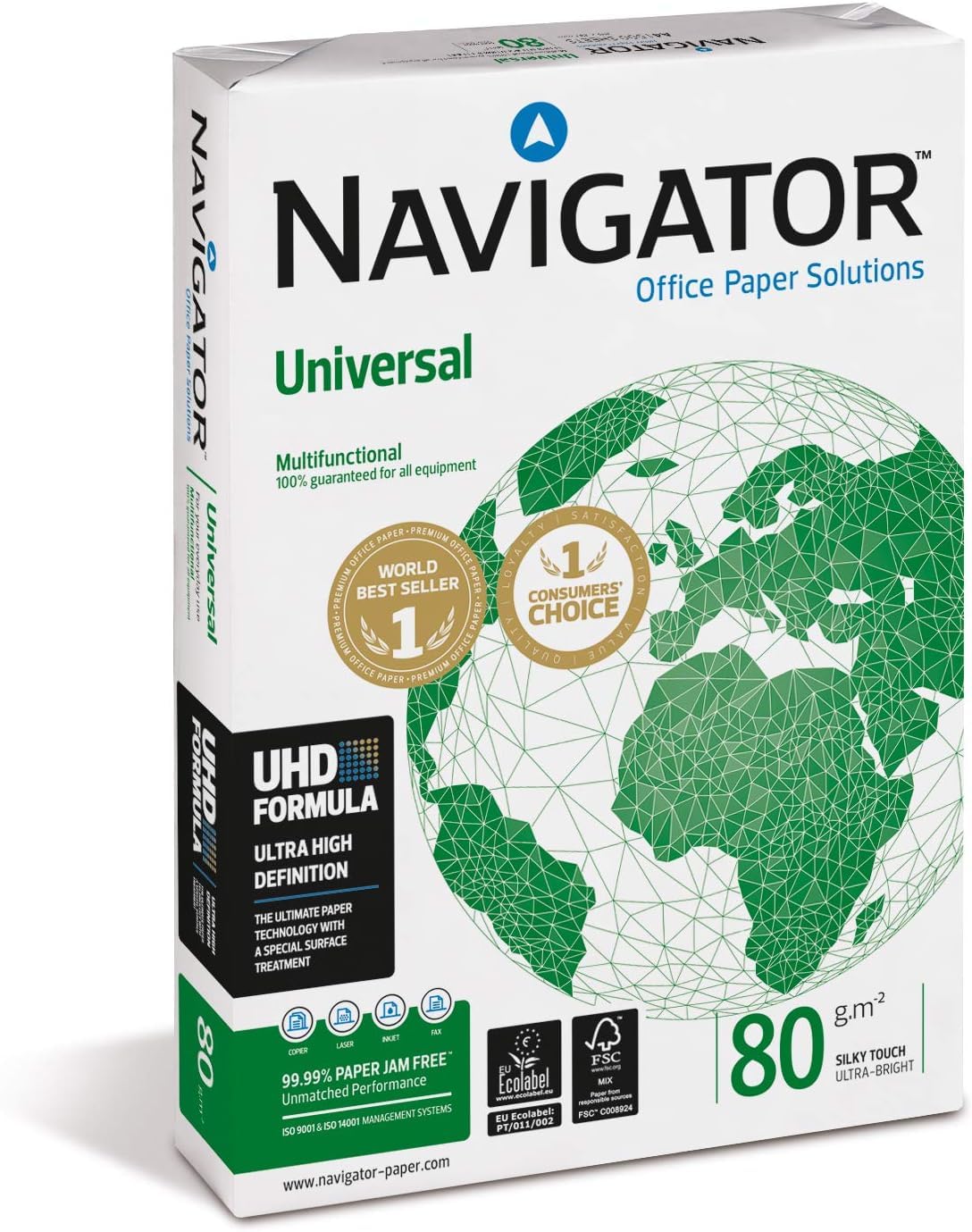 Navigator Universal - Papel multiusos para impresora - A4 80gr - 500 hojas