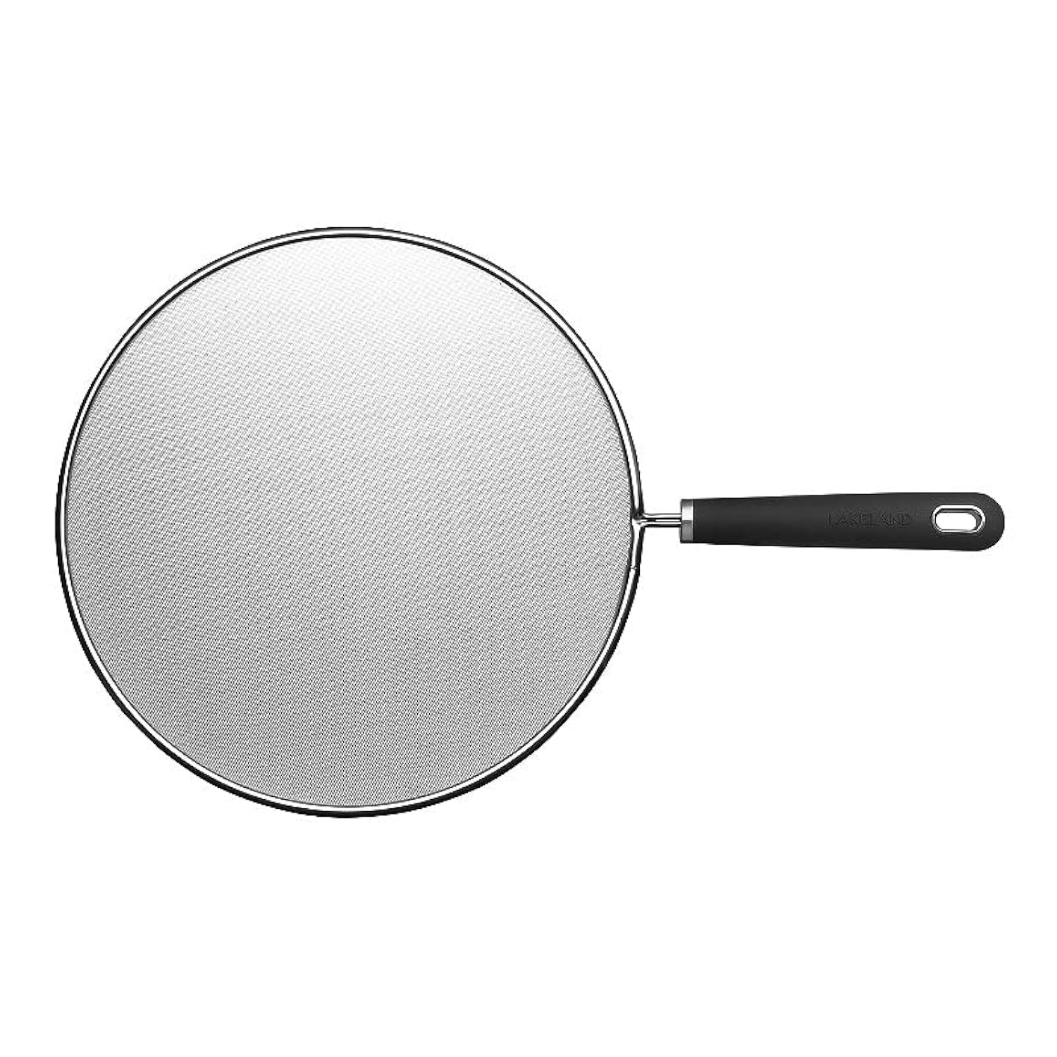 lakeland Stainless Steel Mesh Splatter Guard 26cm With Heatproof Soft Grip Handle Stops Hot Oil Splasing from The Pan