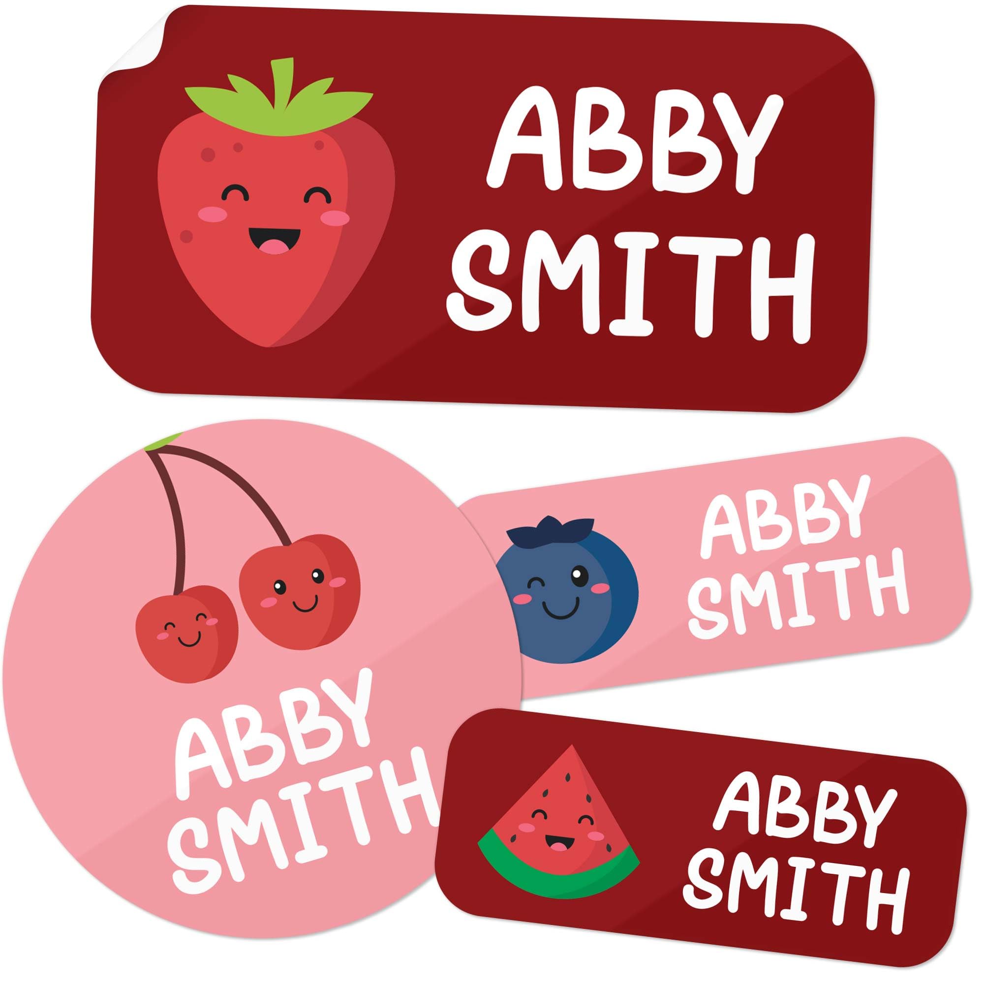 Personalized Daycare Name Labels for Kids, (130 Pack) Waterproof Custom Name Stickers for Clothing Tags, Lunch Boxes and School Supplies, Made in USA