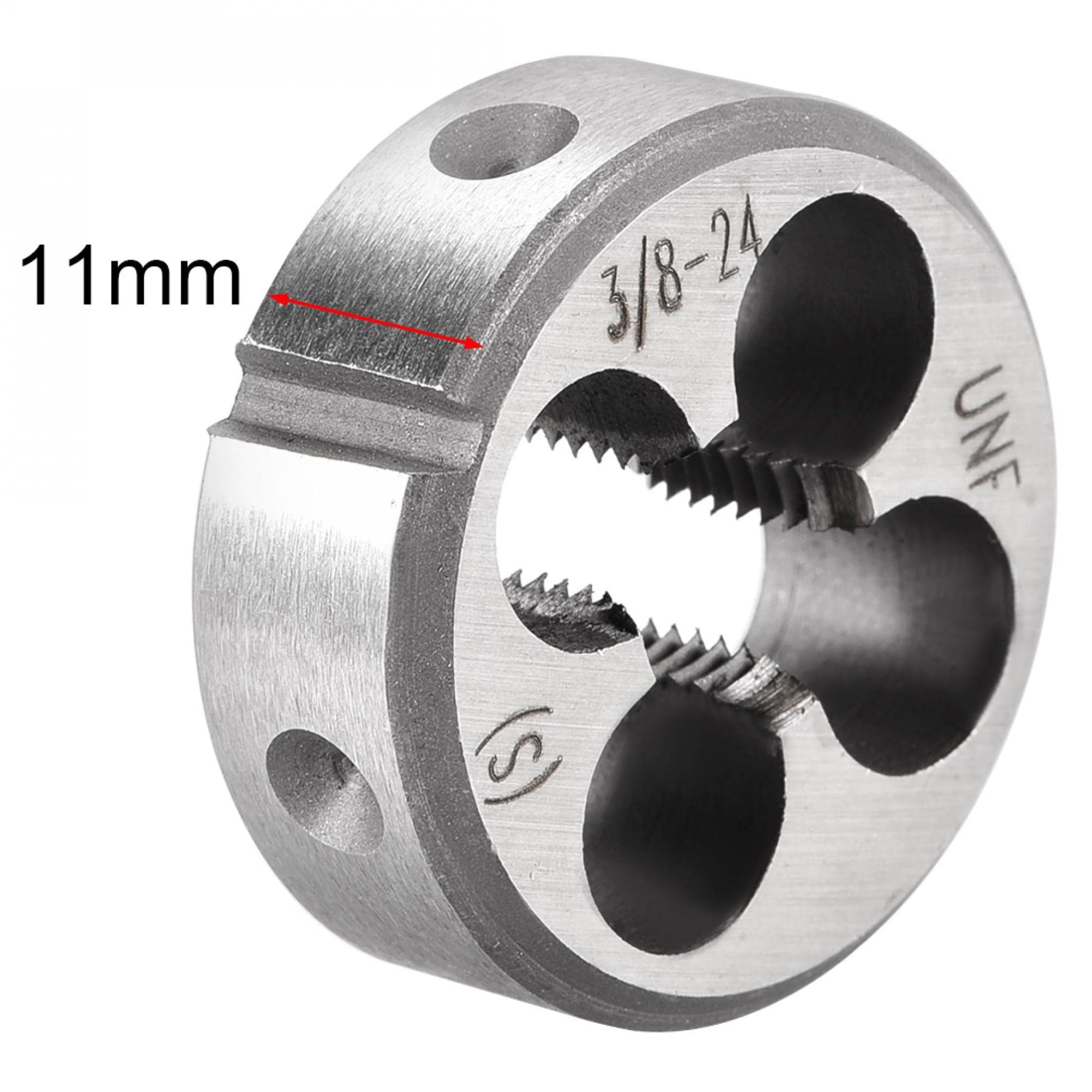 TA-VIGOR 1pc 3/8-24 UNF Metric Adjustable Threading Die - Image 3