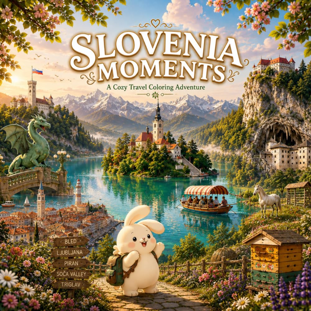 SLOVENIA MOMENTS: A Cozy Travel Coloring Adventure