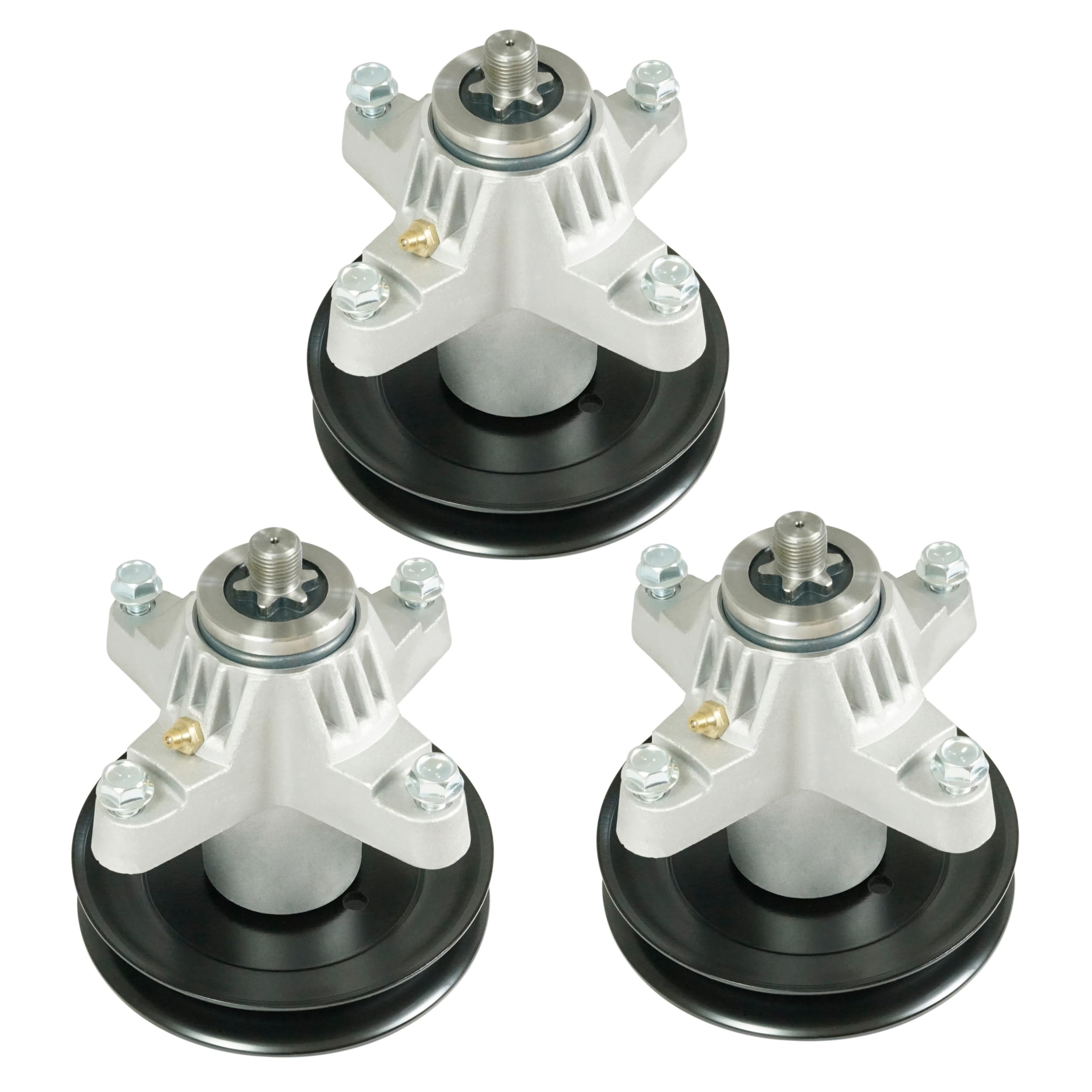 q&p 3 Pieces Spindle Assembly Replace 918-04126 11962 82-403 285-867 285-312 112-0370 Fit Mower Deck i1050 with 4 BoIt Height 6 3/8"