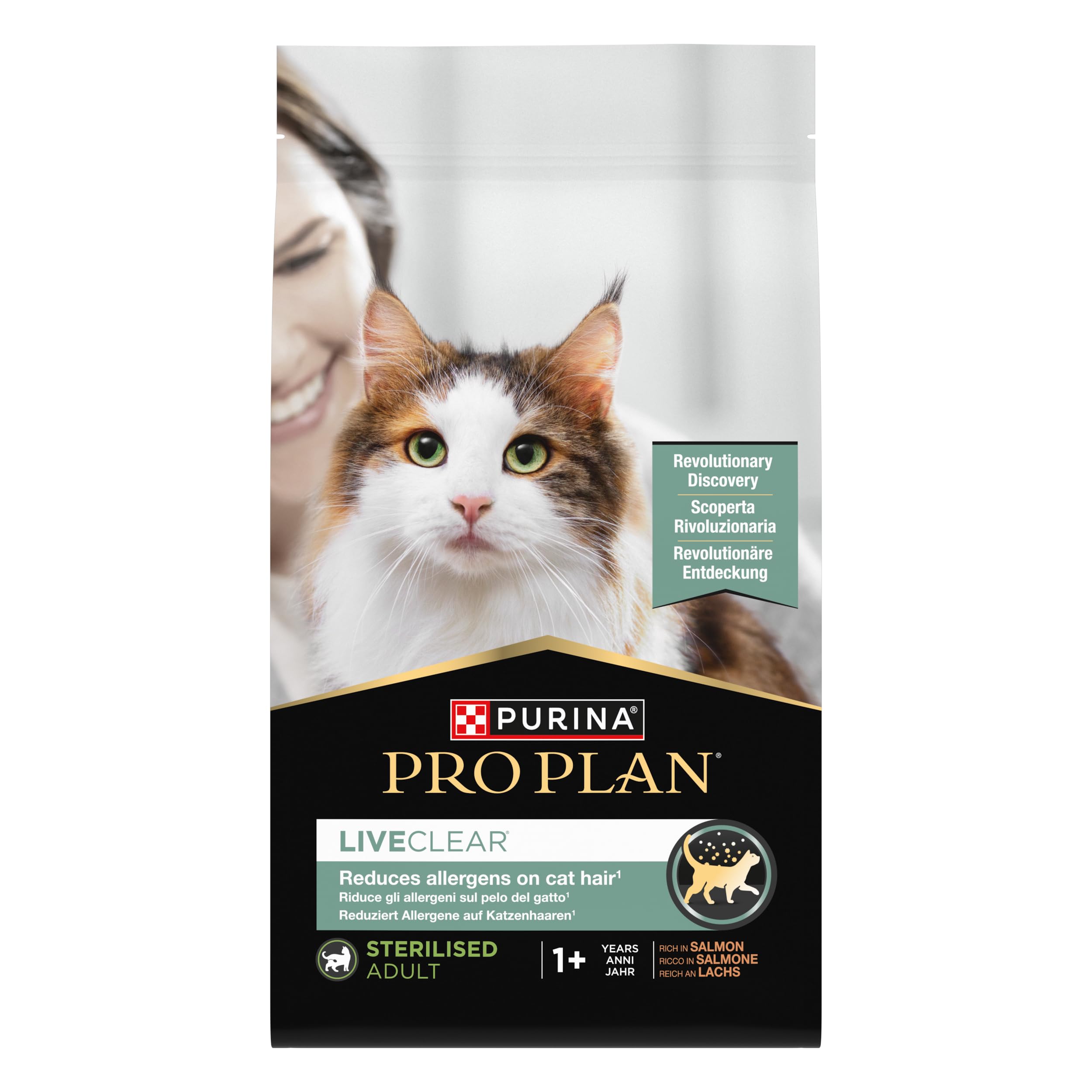 Purina PRO PLAN LiveClear Sterilised Adult | 1,4 kg | Alimento completo per gatti | Con salmone