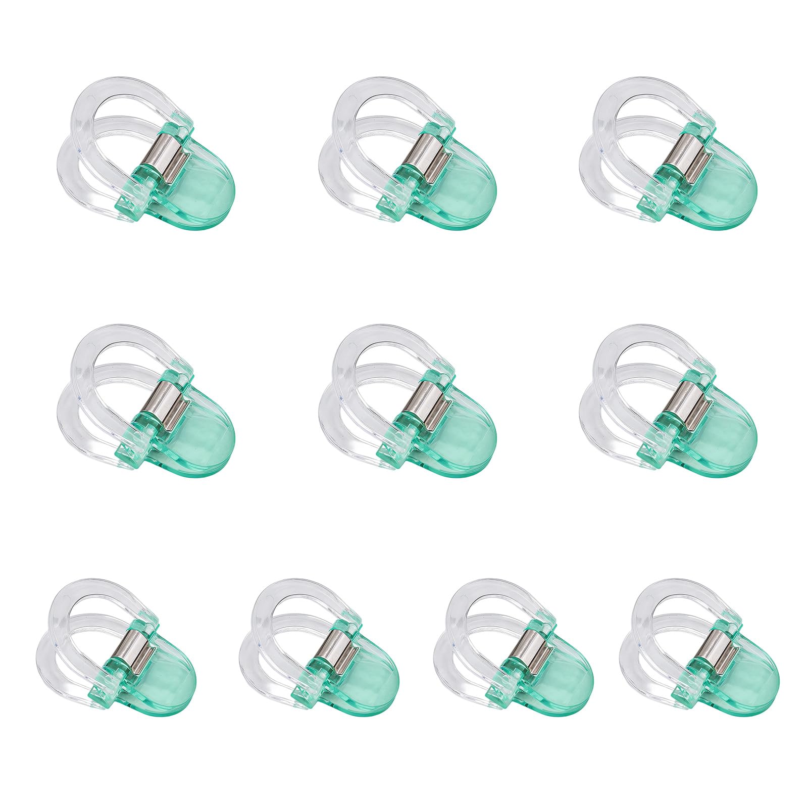 Snorvixre 10Pcs Invisible Acrylic Pants Shortener Clasps Professional Sewing Aid Clamp for Trousers Jeans Hemming Mutter Repairers
