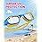 Zeligerstar Kids Swim Goggles,Swimming Goggles for Kids 6-14, Anti-Fog UV Protection Pool Glasses for Boys Girls (Blue/Yellow+Clear Lens)