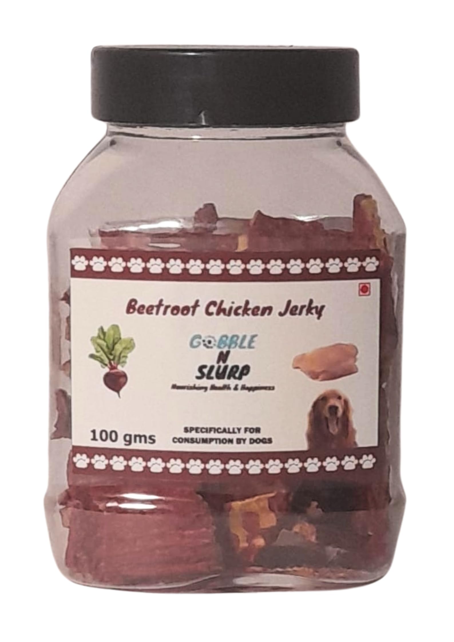 Beetroot Chicken Jerky 100gms for Dogs from Gobble N Slurp (B0CV9RF71G) Amazon Price History, Amazon Price Tracker