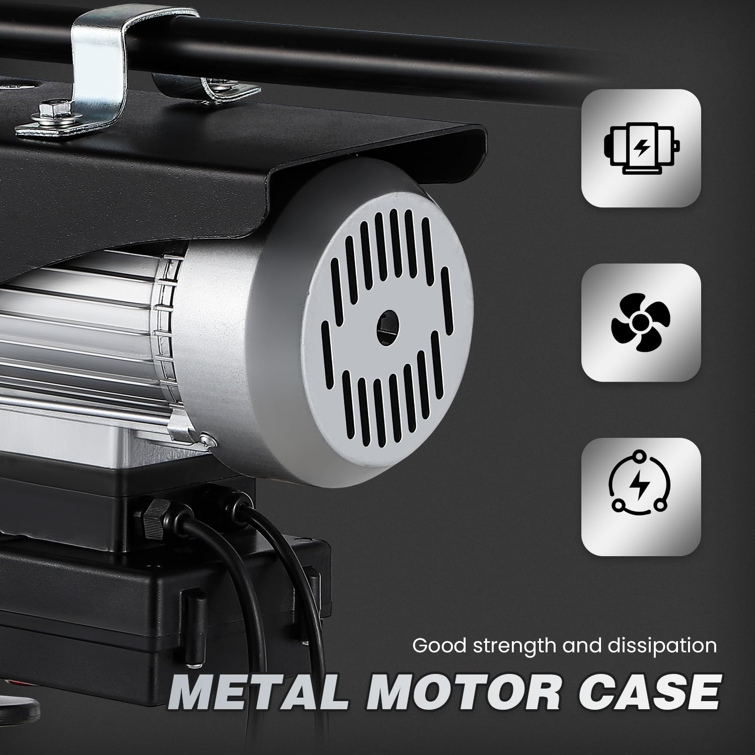 Mxmoonant Paranco elettrico, 200/400 kg, tipo veloce 10/20 m/min, sollevamento 6/12 m, controllo wireless e via cavo, 1600 W