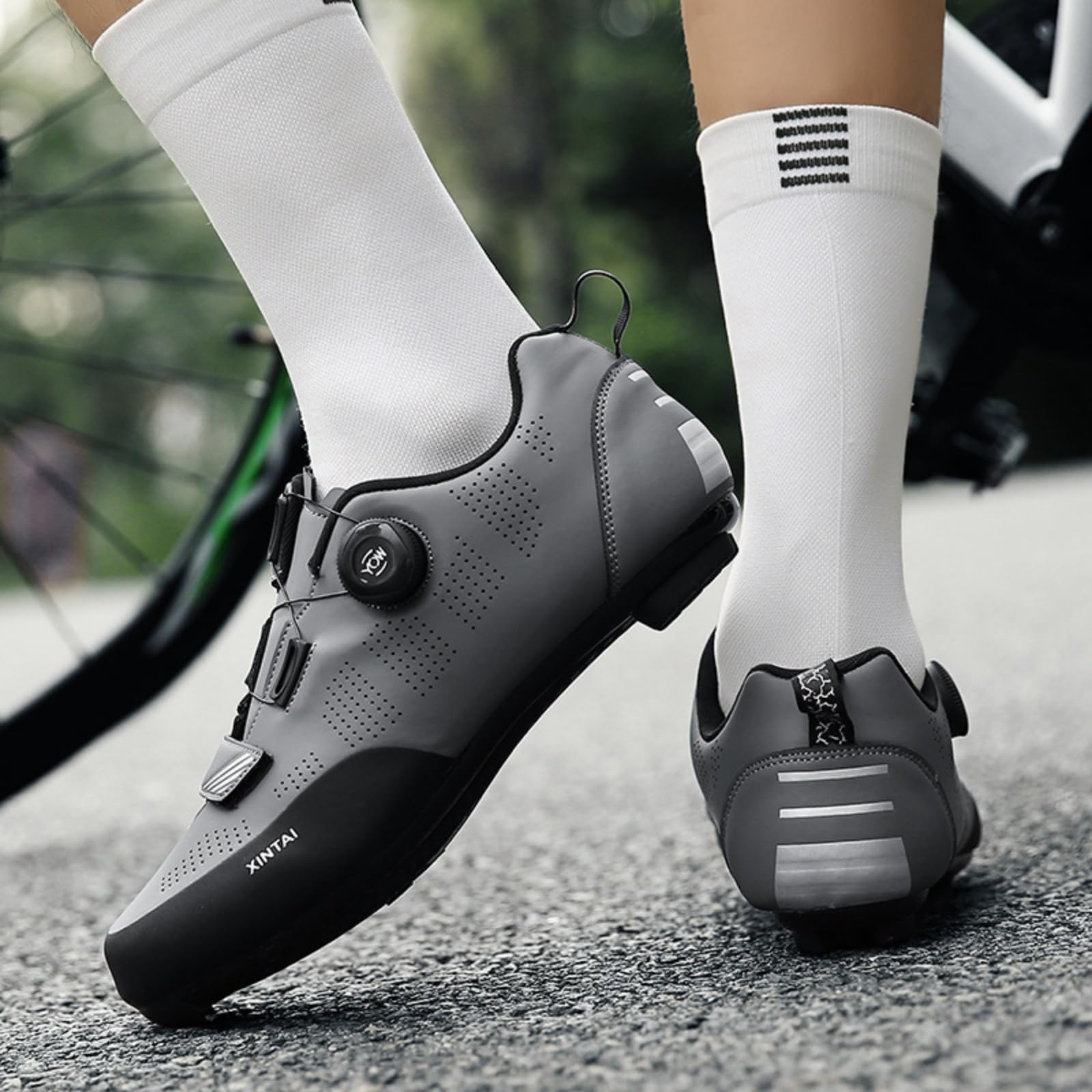 Mateju Zapatillas Ciclismo Carretera Hombre Mujer, 36-47 EU Zapatillas Bicicleta Carretera Hombre con Calas Respirables Antideslizantes para Deportes al Aire Libre